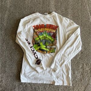 Harley-Davidson White Long Sleeve T-Shirt